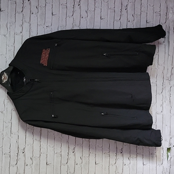 Harley-Davidson Other - Harley-Davidson Men's Burning Skull Casual Nylon Jacket, Black, Size 3xl